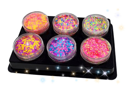 Inked Doll Cosmetics - "EDC FANTASEA" *UV/BlackLight* Festival FunFetti