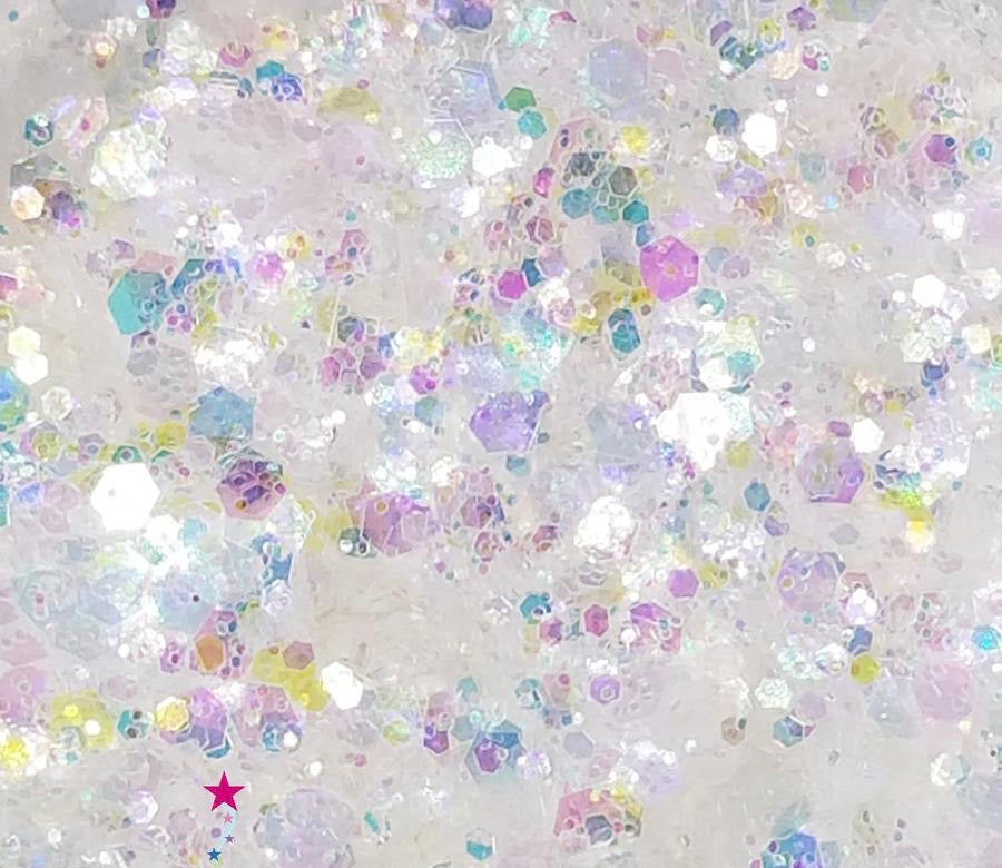 Inked Doll Cosmetics - UNICORN TRIP Chunky (Rainbow) Iridescent Glamdoll Glitter
