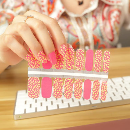 Candied Nails - Nail Sticker - Orange Pink