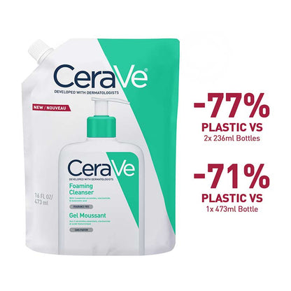 CeraVe Foaming Cleanser For Normal to Oily Skin With Ceramides