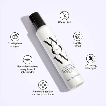 Color Wow Color Control Purple Toning + Styling Foam For Lightened Hair