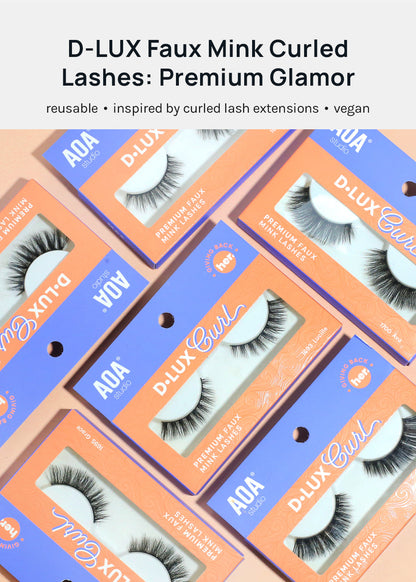 D-LUX Curl Premium Faux Mink Lashes - Dolores