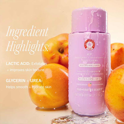 First Aid Beauty KP Smoothing + Brightening Body Lotion Peach