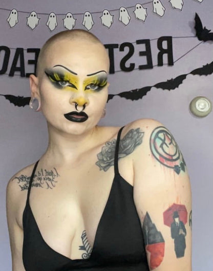 Inked Doll Cosmetics - *Queen BEE-OTCH* (Black & Yellow) DreamDoll COLOR Lashes!
