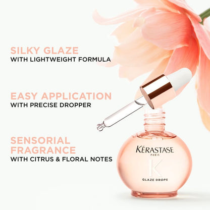 Kérastase Gloss Absolu Glaze Drops Hair Oil For Long, Frizzy Hair