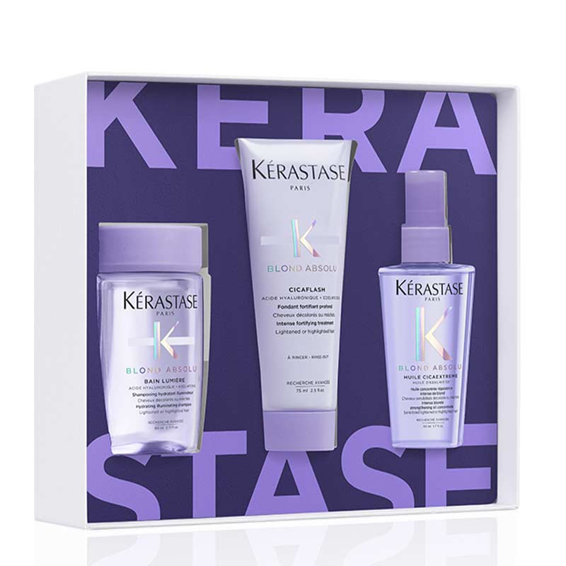 Kérastase Strength Essentials: Blonde Hair Blond Absolu Trio Gift Set Discontinued